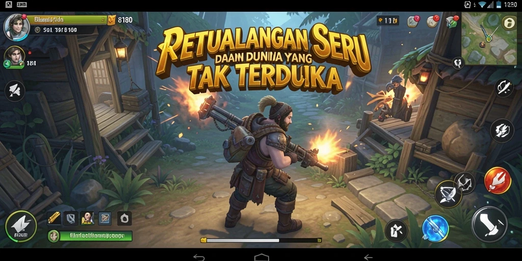 Tampak asyiknya gameplay petualangan dalam 8180.