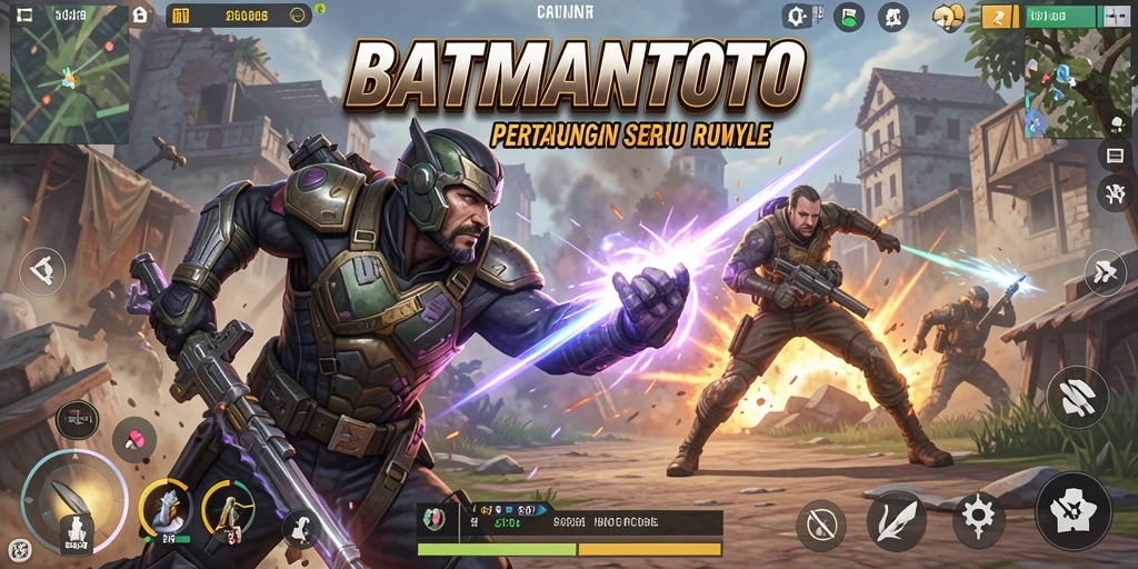 Gameplay mendebarkan dalam pertarungan Battle Royale yang intens.
