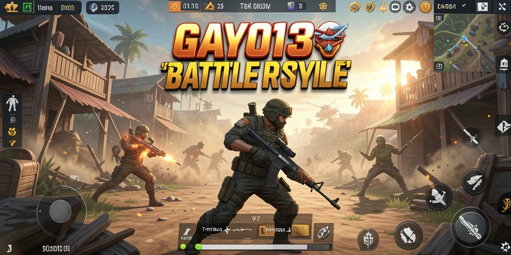 Tampilan gameplay GAYO138 yang mendebarkan dalam pertempuran Battle Royale.