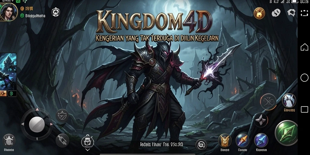 Tampilan gameplay KINGDOM4D yang mencekam dengan suasana horror yang sangat terasa.