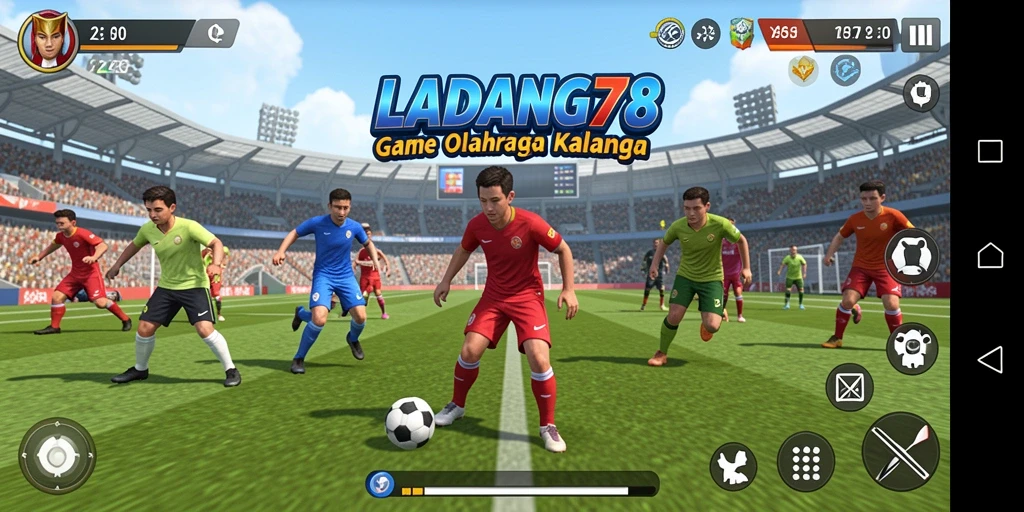 Tampilan gameplay mendebarkan dari LADANG78 yang penuh aksi.