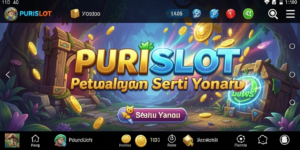 Tampilan gameplay seru dalam PURISLOT yang penuh tantangan.