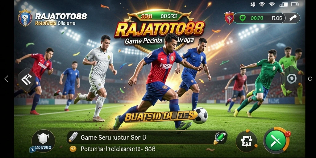 Tampilan gameplay seru di RAJATOTO88 dengan aksi olahraga mendebarkan.