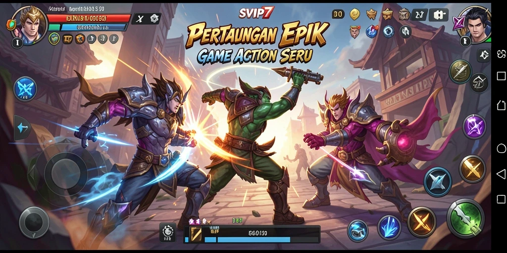 Tampilan gameplay menegangkan dalam SVIP7 yang penuh aksi.