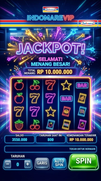 Tampilan aplikasi Indomarevip yang sederhana dan efisien.